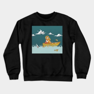 Crossing by the sea Crewneck Sweatshirt